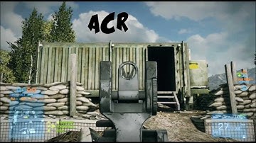 BF3 ACR vs M4 comparison video Gun accuracy.