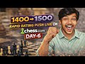 🔴 LIVE Chess | Elo Rating Program | 1400 → 1500 Journey Begins ♟️Day-6