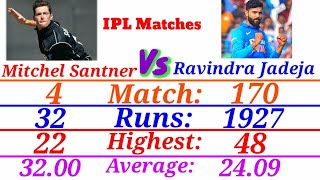 Mitchel Santner Vs Ravindra Jadeja Batting Comparison | IPL COMPARISON | #DreamValley