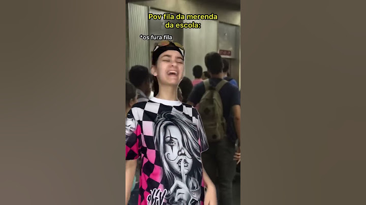Fila da merenda da escola