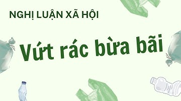 Nghị luận xã hội - Vứt rác bừa bãi là thói quen phổ biến - Thuyết phục mọi người từ bỏ thói quen này