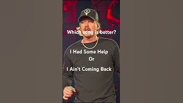 Thumbnail of Which Morgan and Post Song is Better? #countrymusic#music #morganwallen#postmalone @JDLMusic-real
