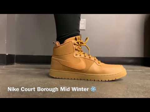 nike court borough mid wheat