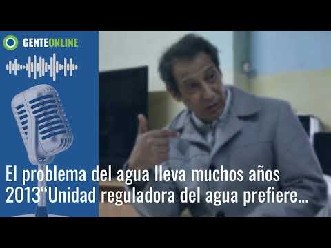 El problema del agua lleva muchos años