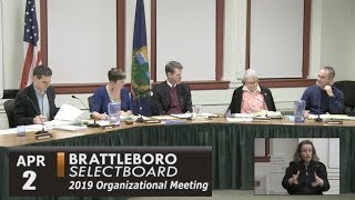 Brattleboro Selectboard Mtg 4/2/19