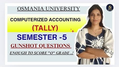 COMPUTERGEBRUIKTE BOEKHOUDING || TELLER | BELANGRIJKE VRAGEN | SEM-5 | OSMANIA UNIVERSITY @shivan...