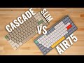 Nuphy air75 vs azio cascade slim  75 low profile keyboard comparison