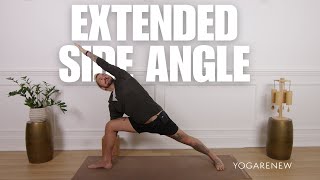 Extended Side Angle | Yoga Poses | YogaRenew How To Yoga Pose Video
