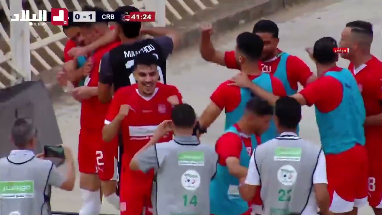 الهدف الأول لفريق شباب بلوزداد عن طريق شعيب كداد في الدقيقة 41