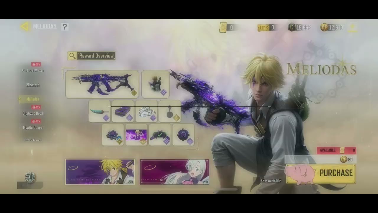 Full Meliodas Draw | COD Mobile