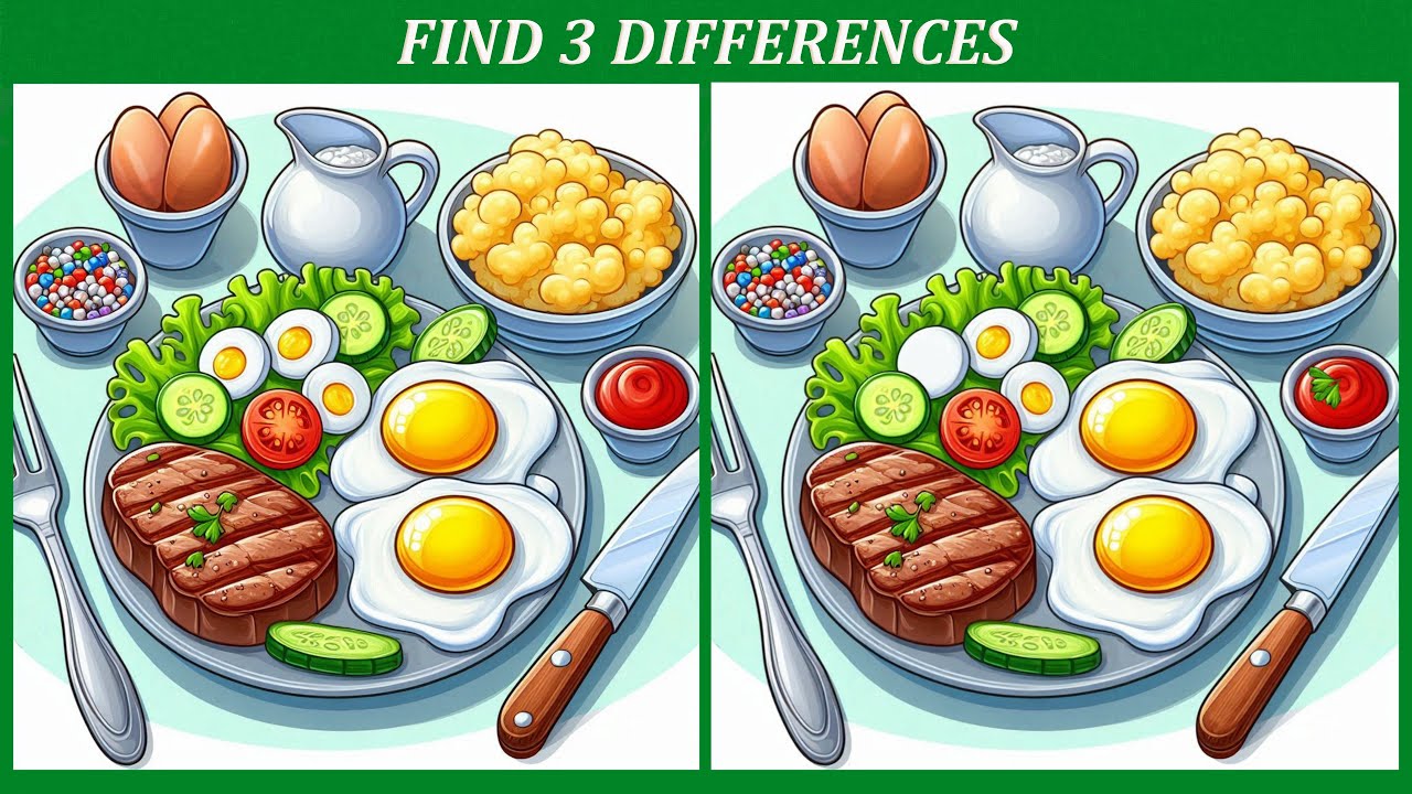 Spot the 3 Differences / Can You Find Them All? / Puzzle - YouTube