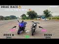 Ns200 bs4 vs r15m bs6  drag racerace till their potentialclose callsresulttracktwister