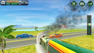 Indian Train City Pro Driving - Steam Train Passenger Transport Game - Android Gameplay screenshot 3