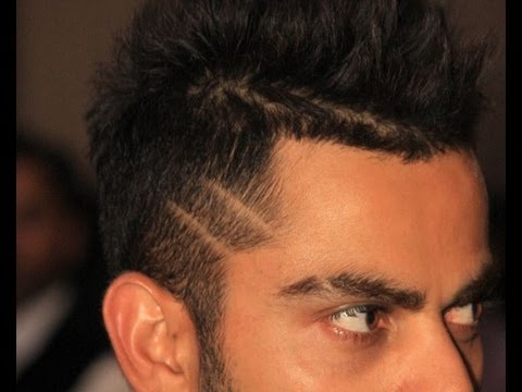 Virat challenges Dhoni with his new hair cut - YouTube