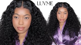 JUST IN TIME FOR SUMMER! GLUE LESS 13X4 LACE FRONT WATER WAVE 24 INCH WIG FOR BEGINNERS | LUVME HAIR