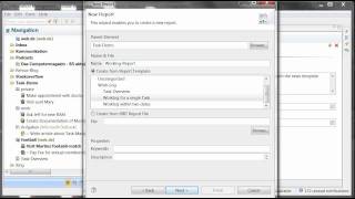 Creating a Report from a Task