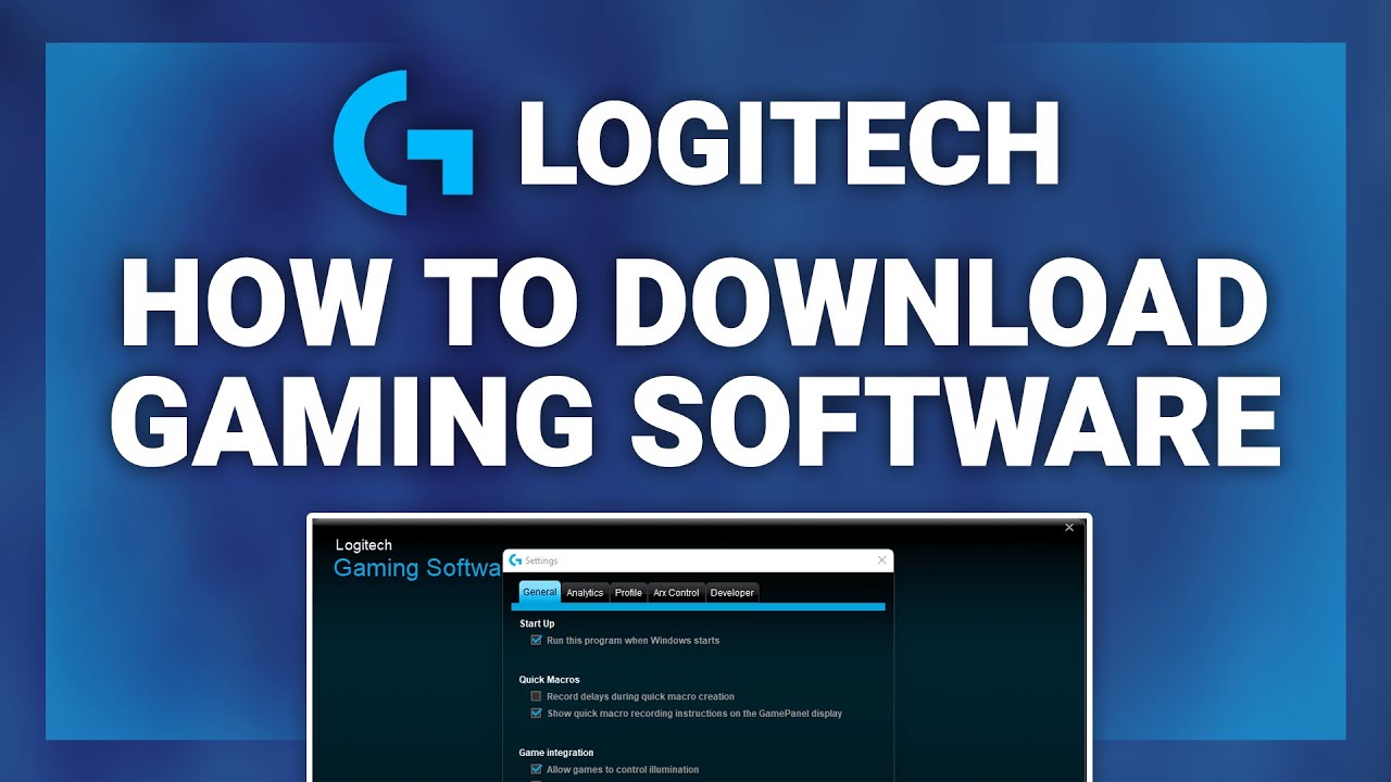 binde Rustik Diktat Logitech – How to Download & Install Logitech Gaming Software! | Complete  Tutorial - YouTube