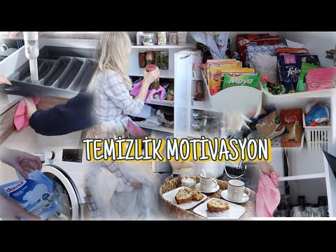 DİP KÖŞE TEMİZLİK 🧼 | BÜTÜN DOLAP İÇLERİ ✅ CAMLAR ✅ PERDELER ✅ BENİMLE TEMİZLİK YAPIN | MOTİVASYON