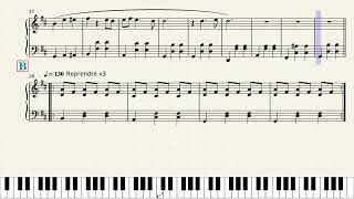 Je te laisserai des mots | Piano - Niveau 2