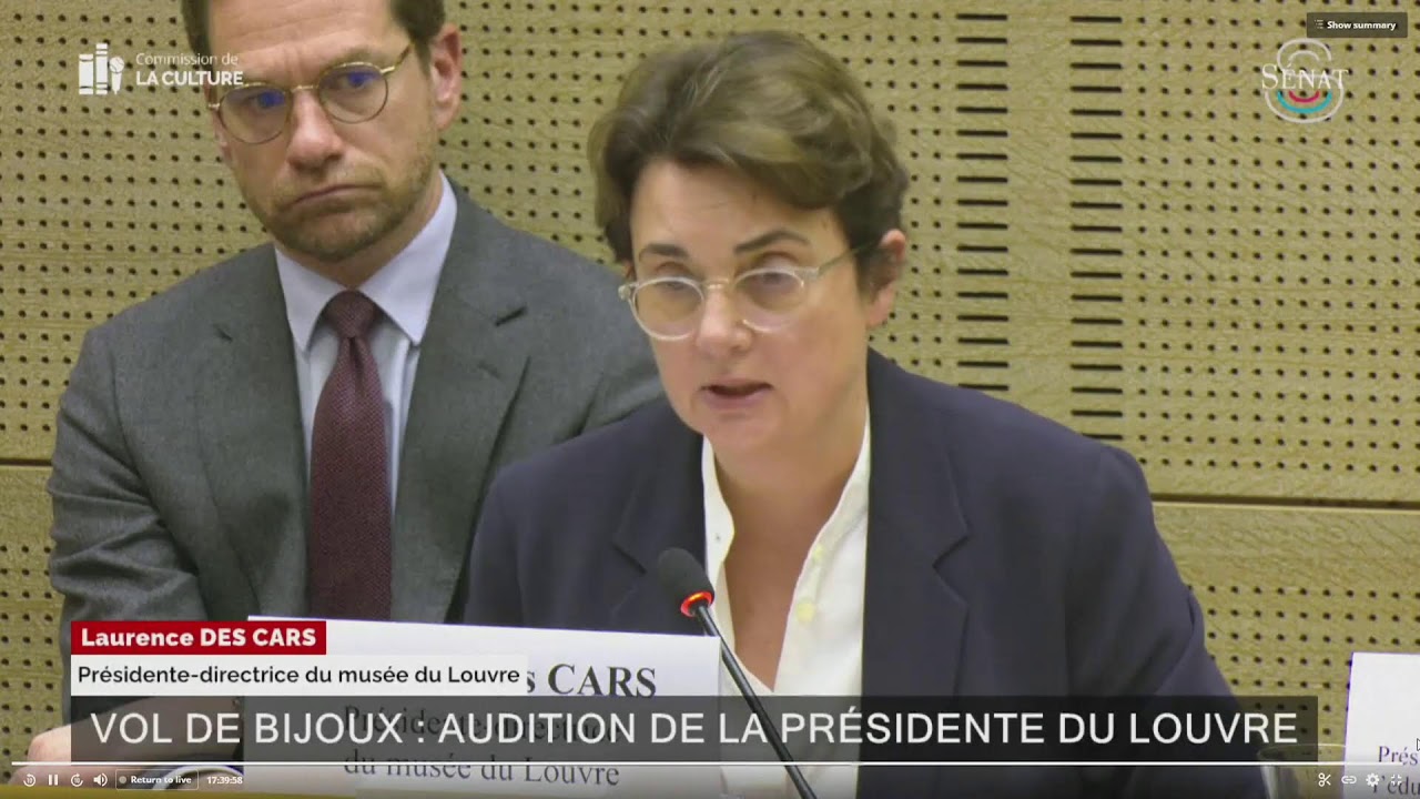 Louvre boss questioned by French Senate after high-profile heist