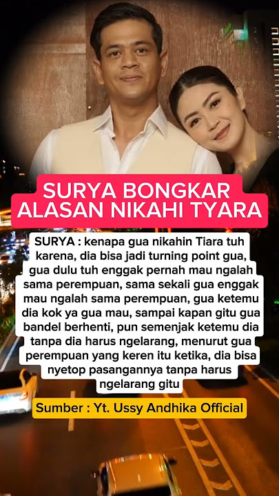 Surya Insomnia bongkar alasan kenapa nikahi Tyara Renata #suryainsomnia #podcast