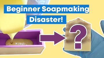 Soap Failure? Beginner cold process soap making with vanilla