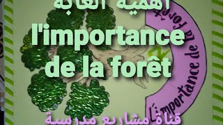 مشروع اهمية الغابة بالفرنسية ( L'importance de la forêt )