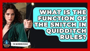 What Is the Function of the Snitch in Quidditch Rules? - The Wizarding Realm