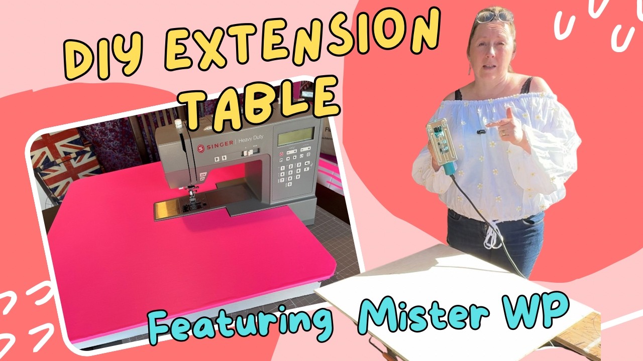 DIY Sewing Machine Extension Table (Easy & Budget Friendly) - YouTube