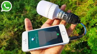 How To Control AC Bulb via Whatsapp Wirelessly 🔥 By 3.5 mm Audio Jack