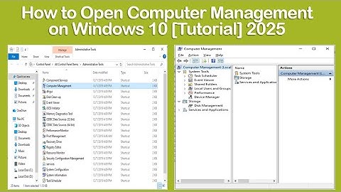 How to Open Computer Management on Windows 10 [Tutorial] 2025