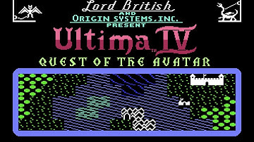 Ultima IV : Quest of the Avatar (Commodore 64) – Introduction et écran-titre – 1080p