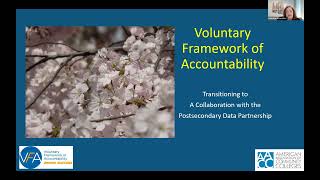 VFA Webinar: Transitioning to A Collaboration with the Postsecondary Data Partnership