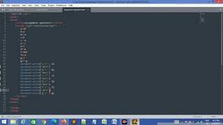 Famous Assignment operators part 2 in javascript || V3 Coding Helper || Javascript || sublime || Notepad Profile