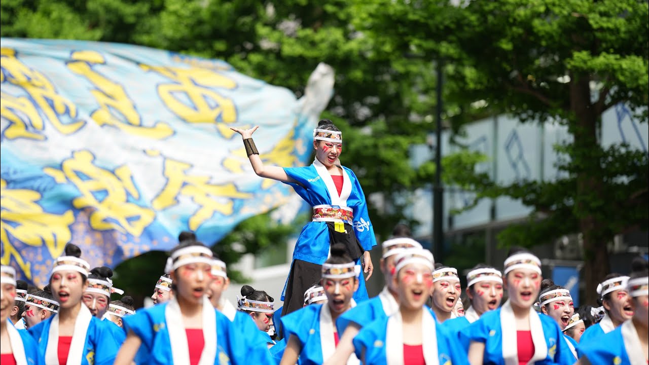 2025 YOSAKOIソーラン祭り 市立船橋高校吹奏楽部THEヨサコイ 一番街会場(三越前)