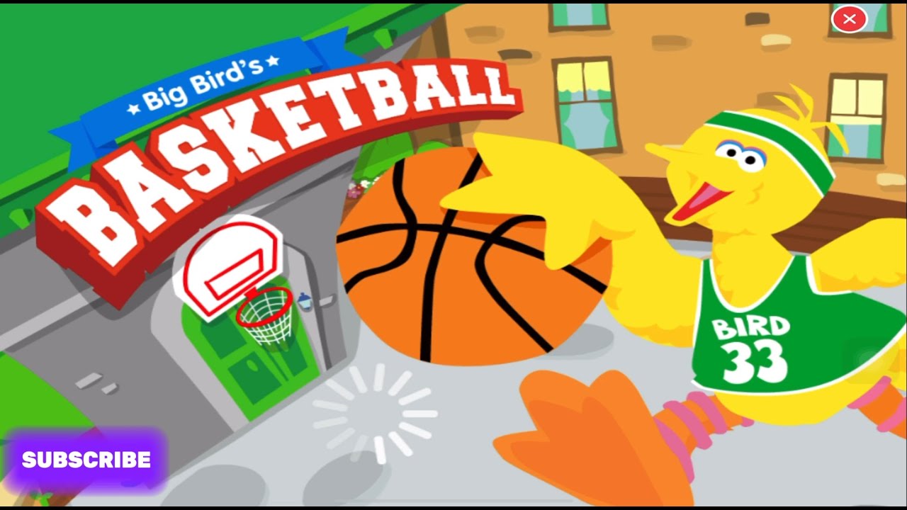 Sesame Street Big Bird Basketball How many baskets can you make