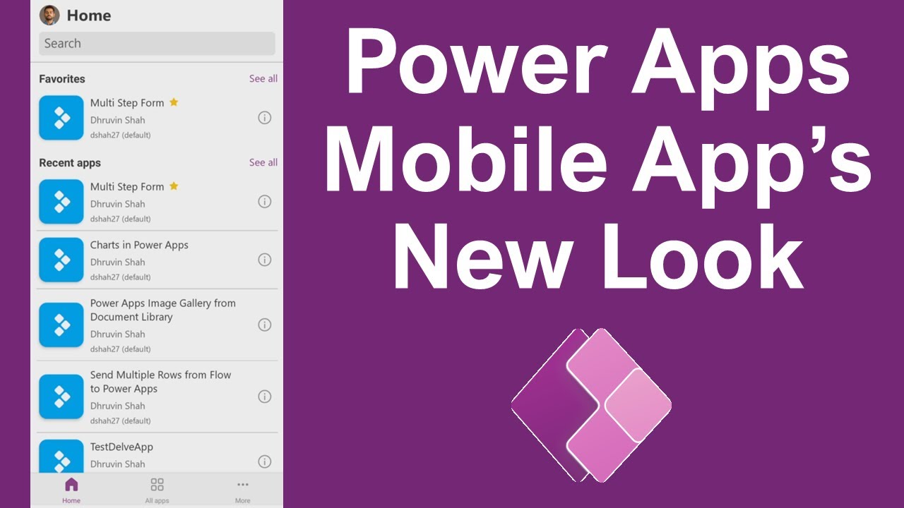 New Look for Power Apps Mobile Application - YouTube