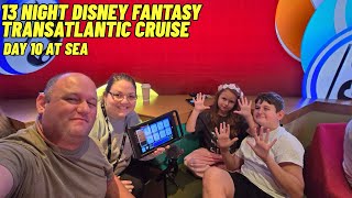 Disney Fantasy 13 Night Transatlantic Cruise Day 10 at Sea Frozen show 11/12/2025