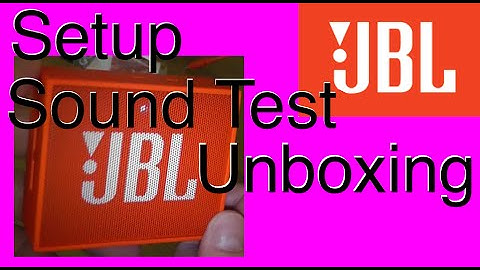 JBL Go   Setup, Sound Test & Unboxing