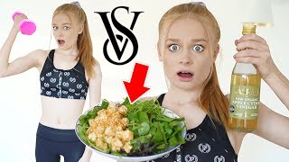 trying the VICTORIA'S SECRET MODEL DIET & WORKOUT for 24 hours