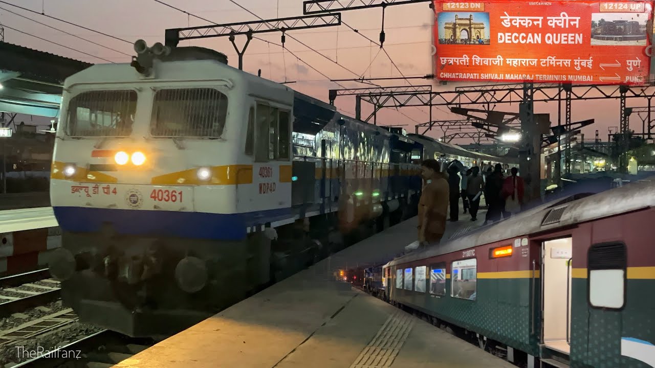 The Deccan Queen | Journey behind EMD WDP4D from Lonavala to Pune | Humming, Honks, and More!