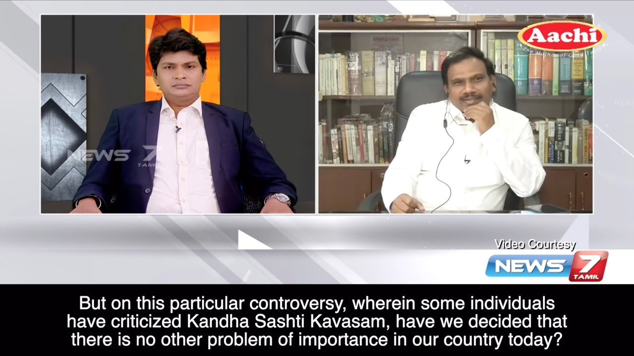 A. Raja on News7 interview – 01.08.2020 (English Subtitles)