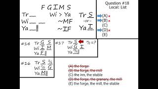 LSAT PrepTest 73 Official, Section 3, Logic Games, Game 3, Question 18, Explanation
