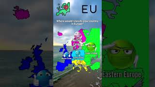 Where would i classify your country in Europe #geotube #geography #fypシ゚viral #fyp #fy #shorts