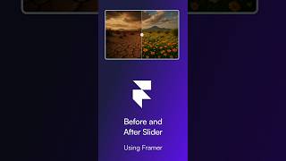 Framer Before & After Image Slider Tutorial (No Code)