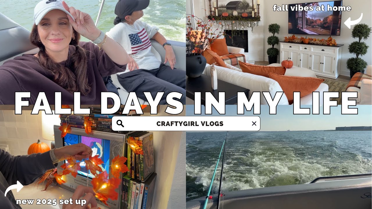 VLOGTOBER ДЕНЬ 1 | Уютный осенний видеоблог 🎃 Декорирование, семейный день на озере и любимая нах...