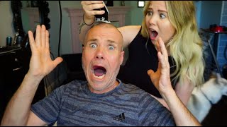 I SHAVED MY DAD'S HEAD!!