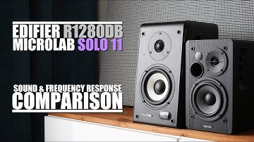 Microlab Solo 11 vs Edifier R1280DB  ||  Sound & Frequency Response Comparison