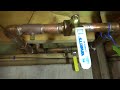 replace copper ball valve and fix toilet noise