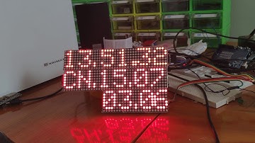Arduino matrix slide clock with lunar calendar